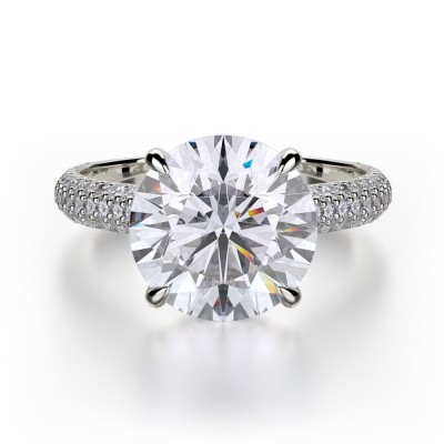 MICHAEL M 18k White Gold Engagement Ring R707-3-18W
