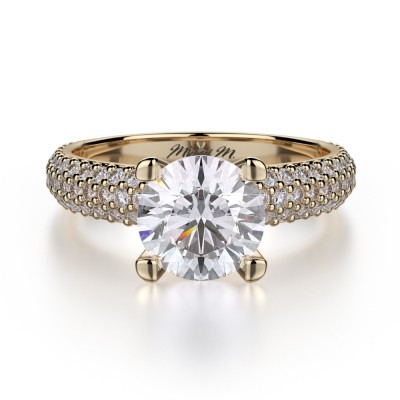 MICHAEL M 18k Yellow Gold Engagement Ring R710-1-5-18Y