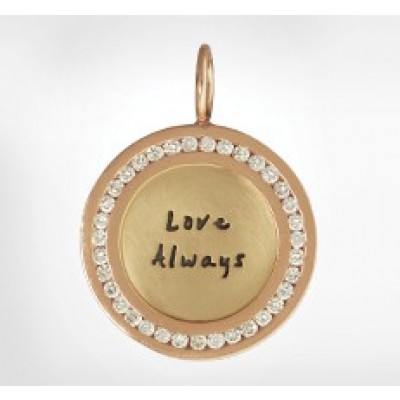 Channel Set Round Charm