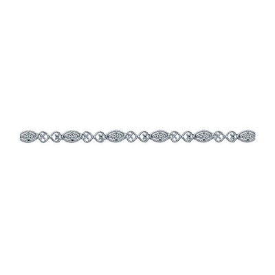 14k White Gold Diamond Tennis Bracelet