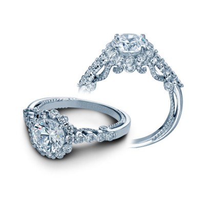 Verragio Halo Pave Diamond Engagement Ring