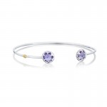 Crescent Bezel Cuff featuring Amethyst SB20101-M