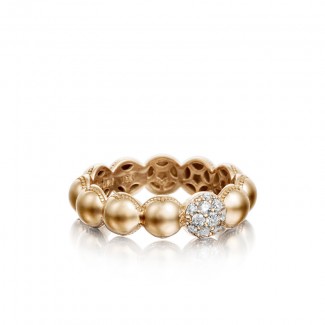 PavÃƒÂ© Dew Droplets Ring in Rose Gold with Diamonds