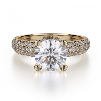 MICHAEL M 18k Yellow Gold Engagement Ring R710-1-5-18Y