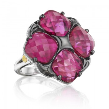 Tacori City Lights Bold Lotus Four Gem Tilt Ring