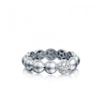 PavÃƒÂ© Dew Droplets Ring in Silver with Diamonds